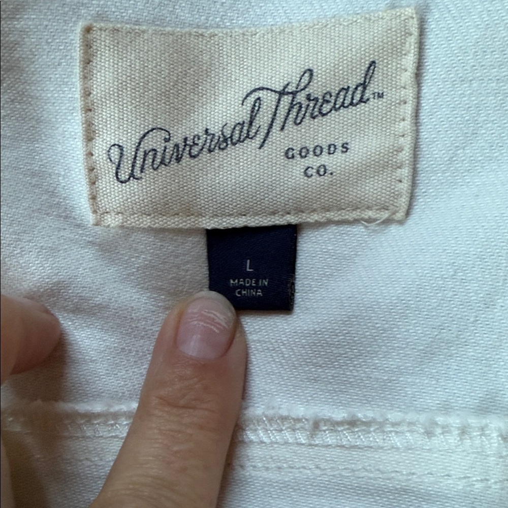 Universal Thread White Denim Jacket - Picture 3 of 10